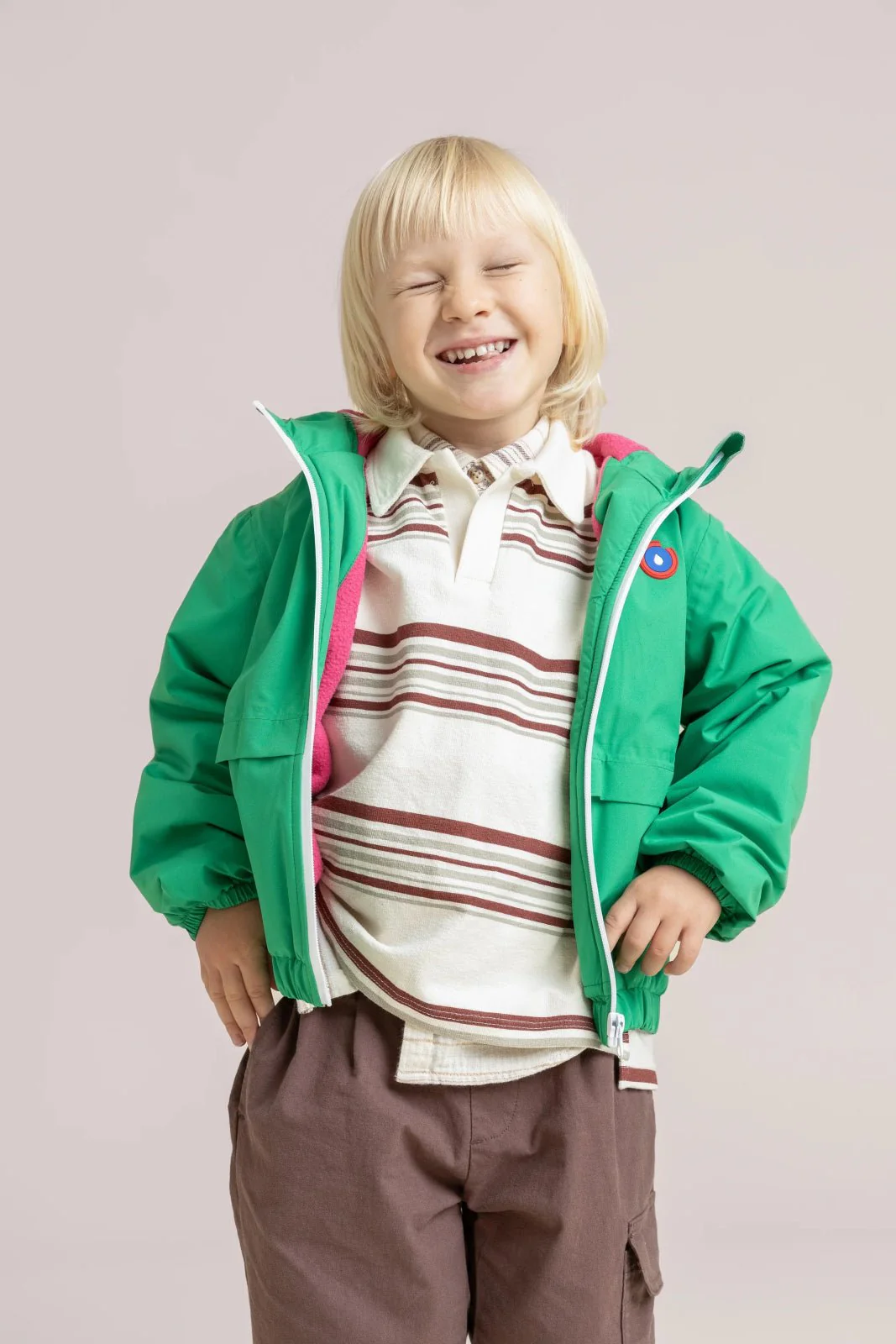 Magenta - Parka courte doublée polaire - Image 2